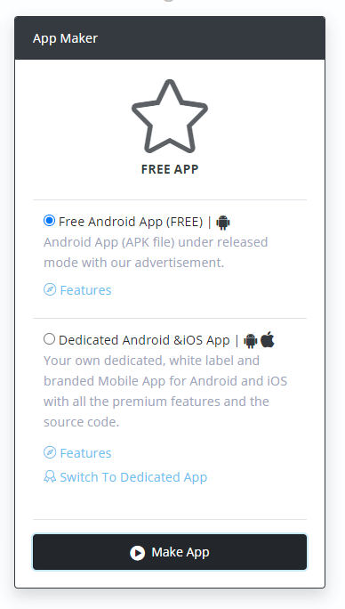 WIX App Name & Icon